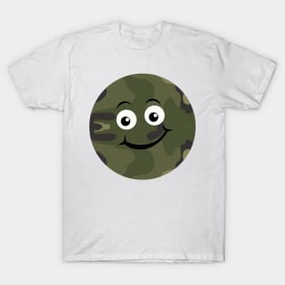 Emoji Green camouflage T-Shirt